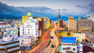 Beppu, Oita, Japan Skyline